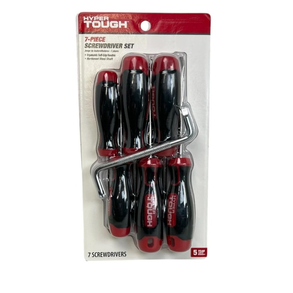 Hyper TOUGH 7-Piece Slotted and Philip Screwdriver Set‎